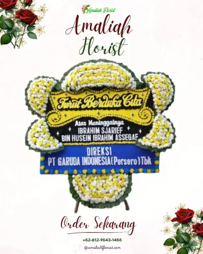 Papan Bunga Duka di Karya Baru